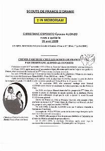 SCOUTS DE FRANCE 3 EME GROUPE GALLIENI IN MEMORIAM 001